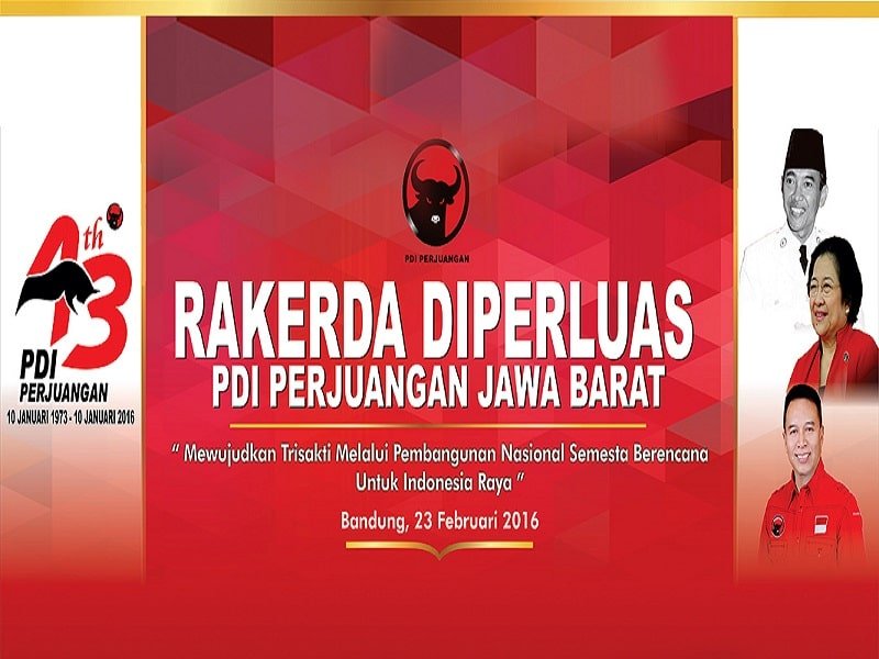 Foto RAKERDA DIPERLUAS PDI Perjuangan Jabar 23 Februari 2016