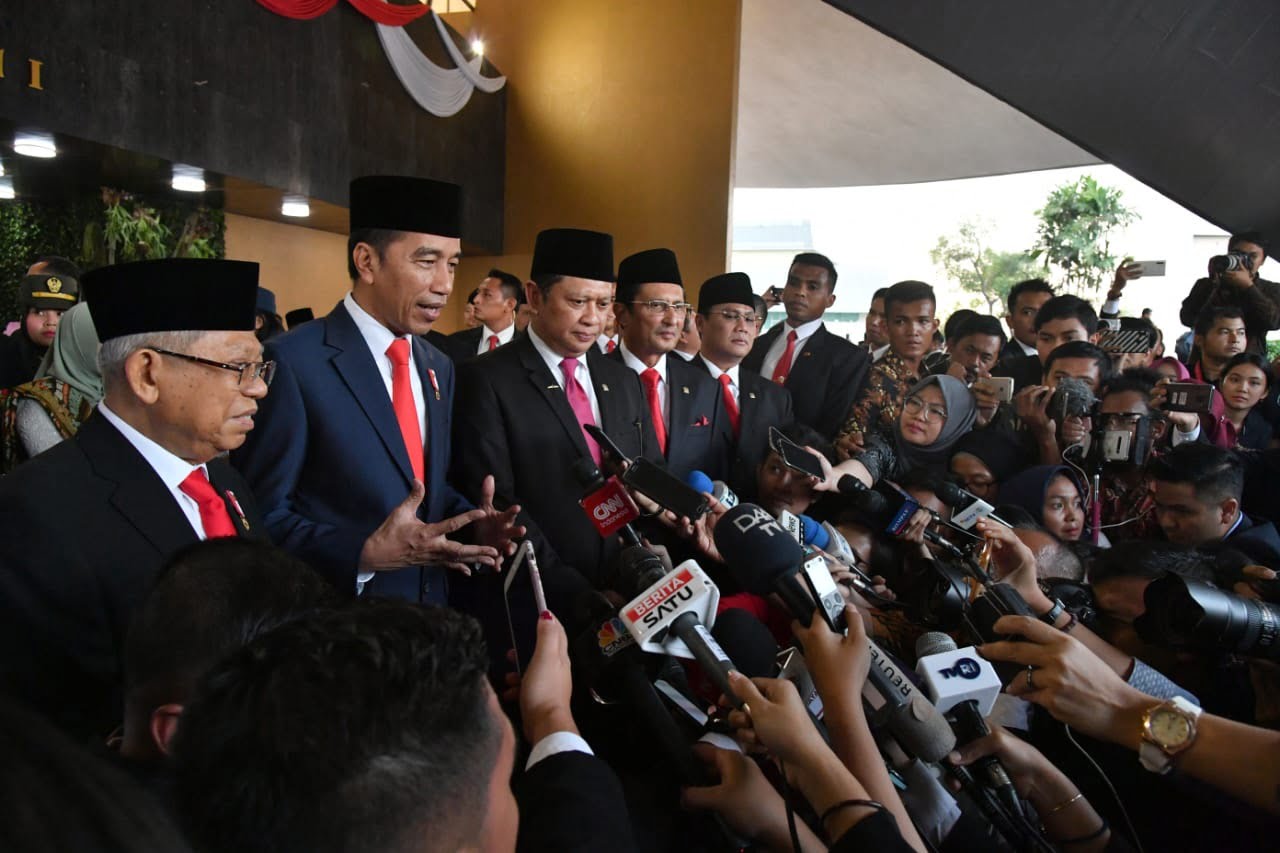 Presiden Jokowi Sampaikan Ucapan Terima Kasih atas Pelantikan yang Berjalan Khidmat dan Sederhana