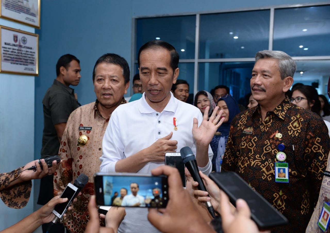 Presiden Sidak Layanan BPJS Kesehatan di RSUD Abdul Moeloek