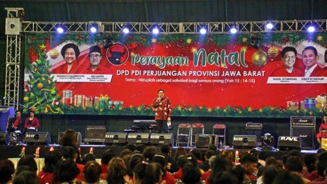 Dalam Natal, Ono Surono Pastikan PDIP Berdiri Paling Depan Jaga Persatuan