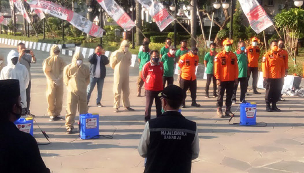 DPP TMP Bantu APD dan Penyemprotan ke Majalengka