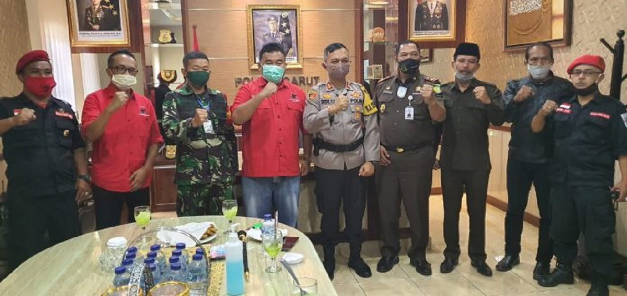 Bahas Pembakaran Bendera Partai, PDI Perjuangan Garut Silaturahmi dengan Forkopimda