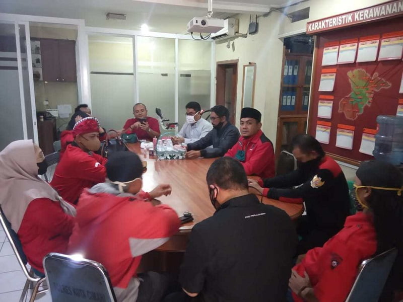 PDI Perjuangan Bandung Barat Laporkan Aksi Pembakaran Bendera ke Polres Cimahi