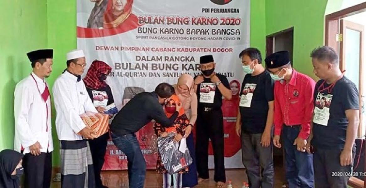 Puncak Bulan Bung Karno, PDI Perjuangan Kab. Bogor Santuni Anak Yatim