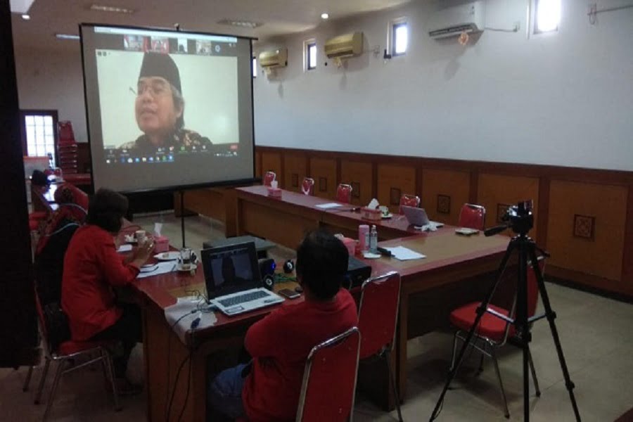 Diskusi Membumikan Pancasila, Gotong Royong Penguat Indonesia Hadapi Wabah