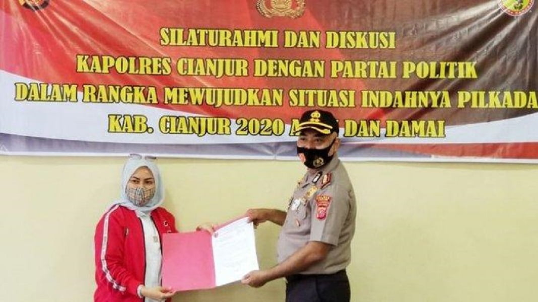 Silaturahmi Politik PDI Perjuangan Perjuangan dengan Polres Cianjur, Tangkal Hoaks dan Fitnah Jelang Pilkada