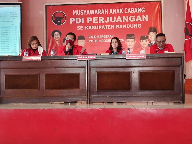 DPC PDI Perjuangan Kabupaten Bandung Gelar Musancab Serentak, Begini Hasilnya
