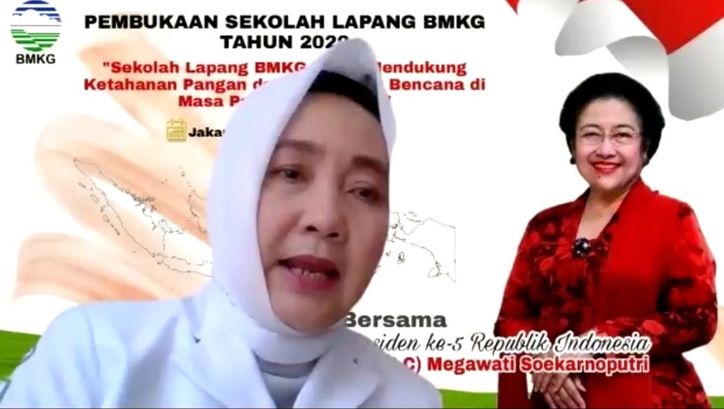 Buka Sekolah Lapang, Megawati Harap BMKG Terus Update Peta Rawan Untuk Kepentingan Petani, Nelayan, dan Mitigasi Bencana
