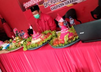 DPC PDI PERJUANGAN KABUPATEN SUKABUMI MENGGELAR PERINGATAN HUT KE-48