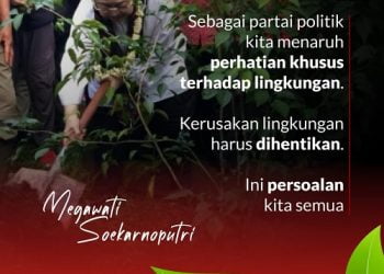 HUT 48, Petinggi PDI Perjuangan Tanam Pohon & Bersih Sungai