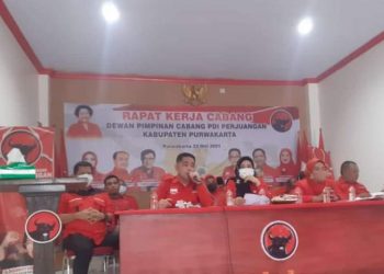 DPC PDI Perjuangan Kabupaten Purwakarta Gelar Rapat Kerja Cabang II