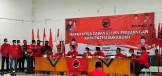 Rapat Kerja Cabang II PDI Perjuangan Kabupaten Sukabumi