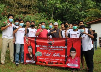 DPC PDI Perjuangan Kabupaten Purwakarta Rayakan Idul Adha Dengan Pemotongan Hewan Kurban