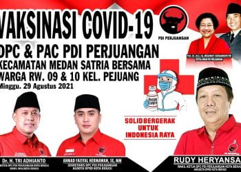 PDI Perjuangan Kota Bekasi Gelar Vaksinasi di Medan Satria