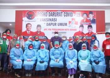 DPC PDI Perjuangan Kota Bekasi Adakan Vaksin Massal Tahap Ke 1
