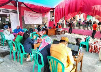 Rayakan HUT RI Ke-76 ; Banteng Kota Banjar Gelar Gebyar Vaksinasi Covid -19