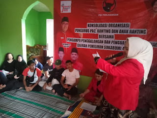 Winda Ambasari Gelar Konsolidasi Organisasi di 10 PR dari 4 PAC PDI Perjuangan Kabupaten Sukabumi Dapil IV