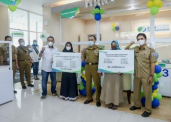 Plt Wali Kota Hadiri Perayaan HAPELNAS 2021 di Kantor BPJAMSOSTEK Cabang Kota Cimahi