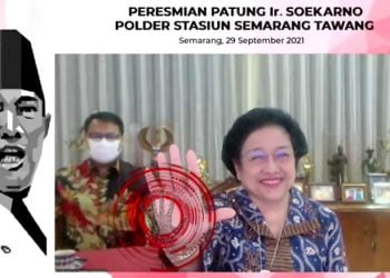 Resmikan Patung Bung Karno di Semarang, Megawati Terharu