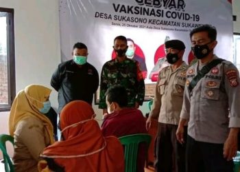 Gelar Gebyar Vaksinasi di Desa Sukasono Sukawening, Yudha Puja Turnawan: Optimis Akhir Oktober 50 Persen Warga Terpaksin