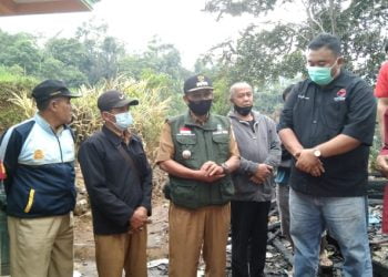 Yudha Puja Turnawan Kunjungi Korban Kebakaran di Desa Sukajaya Cisewu