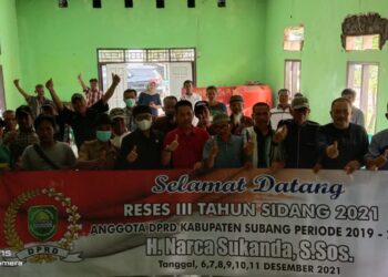 Ketua DPRD Subang H Narca Sukanda Siap Perjuangkan 8 Poin Usulan Warga Desa Gambarsari.