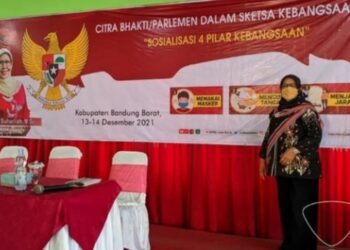 DPRD Jabar Hj Elin Suharliah Sosialisasikan Empat Pilar Kebangsaan
