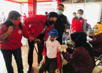 Dukung Pencegahan Penyebaran Covid-19, Taruna Merah Putih Gelar Vaksinasi di Bandung