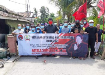 Gelar Reses Tahun 2021, Natala Sumedha Tinjau Pembangunan Rulahu di Kelurahan Mekarjati