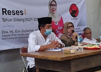 Reses I Tahun 2021-2022, DPRD Jabar Hj Elin Suharliah Serap Aspirasi dan Imbau Vaksin serta Prokes