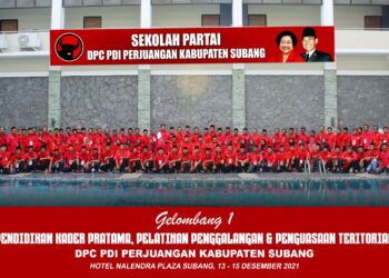 150 Orang Tuntas Ikuti Pendidikan Kader Pratama DPC PDI Perjuangan Kabupaten Subang