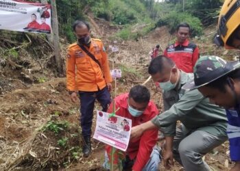 Dalam Rangka HUT PDI Perjuangan ke-49, DPC PDIP Garut Tanam Seribu Pohon di Lokasi Longsor dan Banjir Bandang