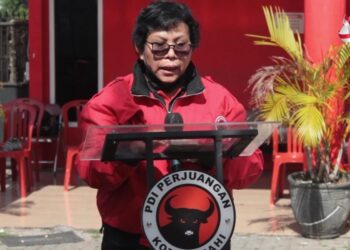 Meriahkan HUT PDIP ke-49, DPC PDI Perjuangan Kota Cimahi Gelar Upacara dan Ikuti Virtual Zoom Pidato Politik