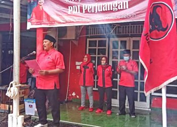 Pengurus PDI Perjuangan Kota Cirebon Gelar Upacara HUT ke-49 PDI Perjuangan
