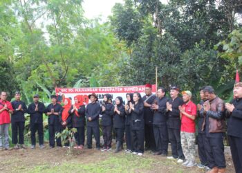 Banteng Sumedang Gelar Aksi Tanam Pohon dalam Rangka Peringati HUT PDI Perjuangan Ke-49