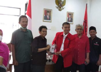 Sambangi Sekretariat DPC PDI-Perjuangan, KPUD Sosialisasi Tahapan Pemilu 2024