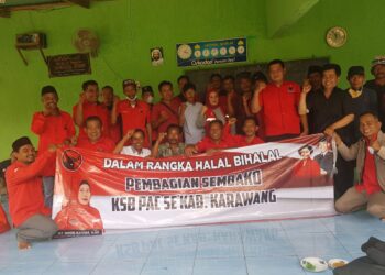 Hj Noor Rafiqa S.Ag Halal Bihalal Dengan KSB PAC Sekabupaten Karawang