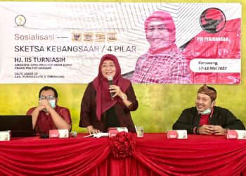 Iis Turniasih Sosialisasi Sketsa Empat Pilar Kebangsaan Di Lemah Abang