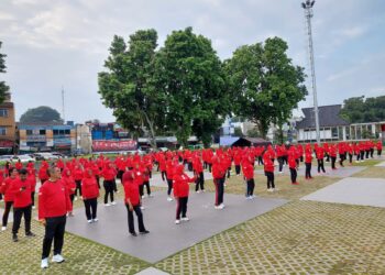 Pecahkan Rekor MURI, DPC PDI Perjuangan Kota Bogor Gelar Senam Sicita di Alun-alun