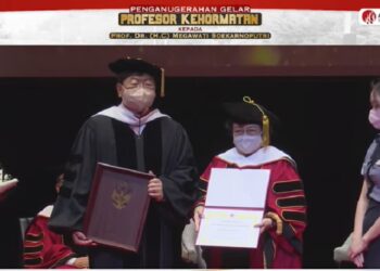 Megawati Bergelar Profesor Kehormatan dari SIA Korea Selatan