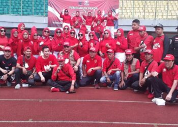 2.500 Kader PDI Perjuangan Kota Bekasi Gelar Senam Indonesia Cinta Tanah Air (SICITA) di Stadion Patriot ChandraBhaga Kota Bekasi