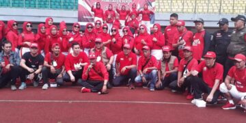 2.500 Kader PDI Perjuangan Kota Bekasi Gelar Senam Indonesia Cinta Tanah Air (SICITA) di Stadion Patriot ChandraBhaga Kota Bekasi