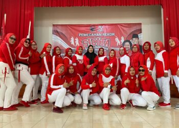 Tingkatkan Nasionalisme DPC PDI Perjuangan Kab. Bandung Gelar Senam SICITA