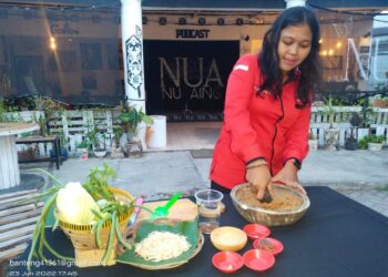 Peringati Bulan Bung Karno , Banteng Karawang Demo Cara Membuat Karedok