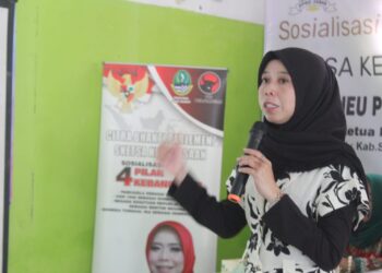 Ineu Laksanakan Sosialisai 4 Pilar Kebangsaan Dengan HIMPAUDI Tanjungmedar