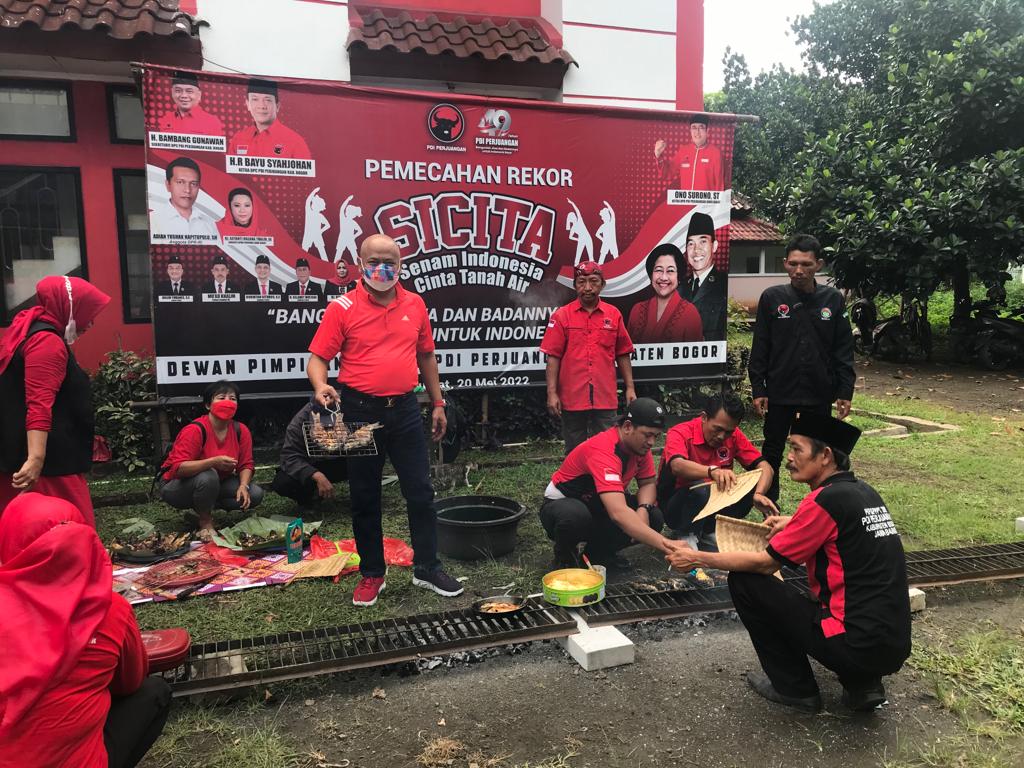 Festival Bakar Ikan PDI Perjuangan Bogor, Bambang: Kami Tetap Wong Cilik