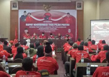 DPC PDIP Cianjur Gelar Rakor 3 Pilar Bahas Hubungan Internal Partai Untuk Target Suara di 2024