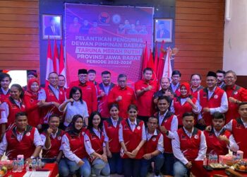 Sekjen PDI Perjuangan Hasto Kristiyanto Resmi Kukuhkan Pengurus DPD TMP Jabar