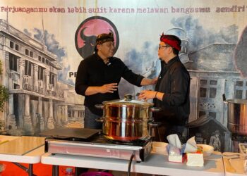 Ngopi Bareng di Kantor DPC PDI Perjuangan Kota Bandung Bersama Chef Achmad Nugraha dan Chef Andri