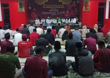 Gandeng BAMUSI , PDI Perjuangan Karawang Gelar Peringatan Maulid Nabi Muhammad SAW